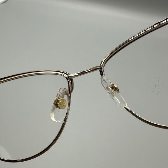 Garrett Leight Eyeglasses Cat Eye Frames Vista G-BK 53-17 Gold Black - Picture 5 of 8